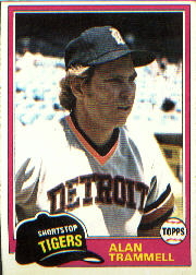 1981 Topps Baseball Cards      709     Alan Trammell